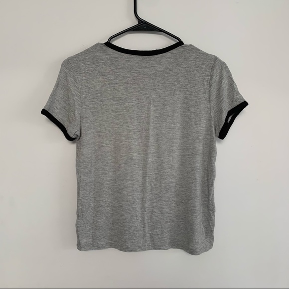 2/$15 FOREVER 21 cropped grey cactus shirt - Picture 3 of 4